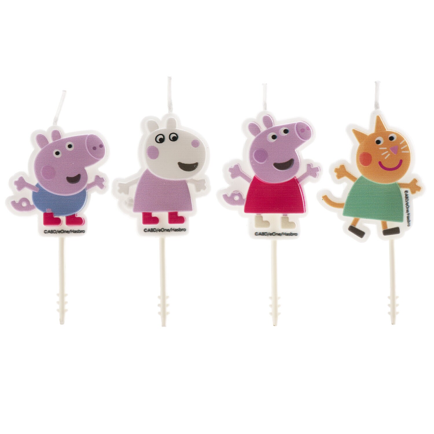 Peppa Pig - Tårtljus Picks 4-pack