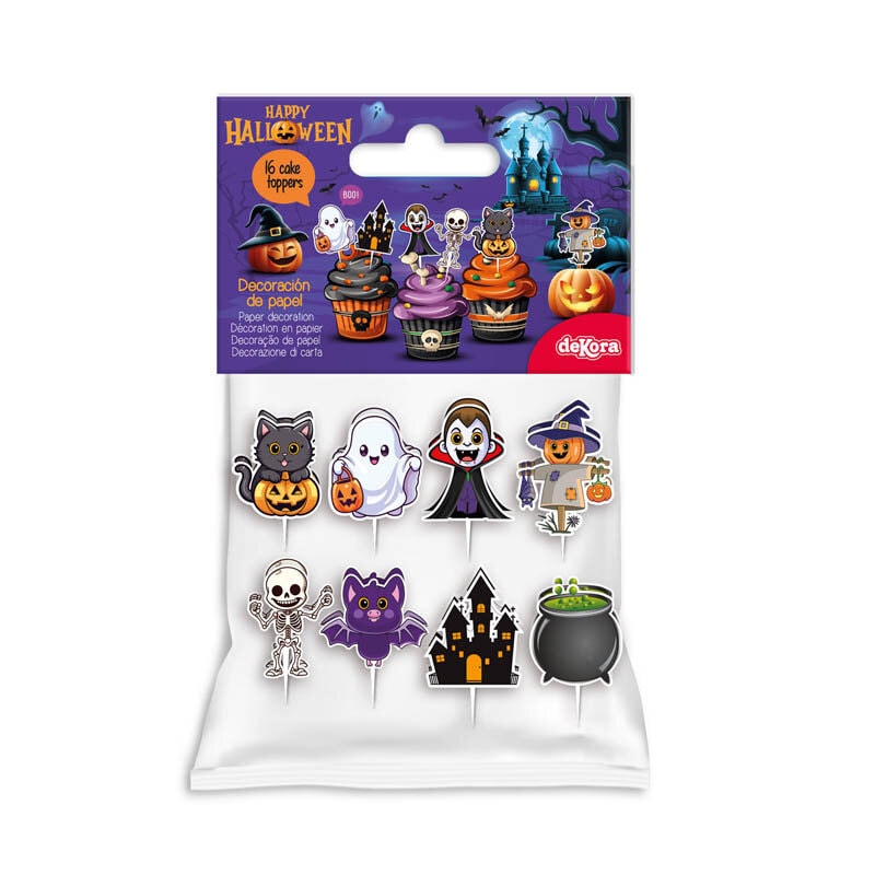 Halloween Caketoppers 16-pack