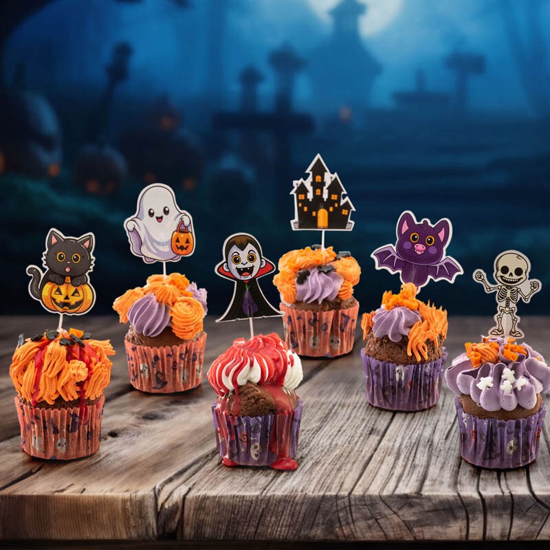 Halloween Caketoppers 16-pack
