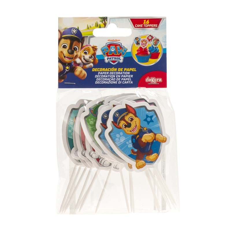 Paw Patrol Cake Toppers 16-pack