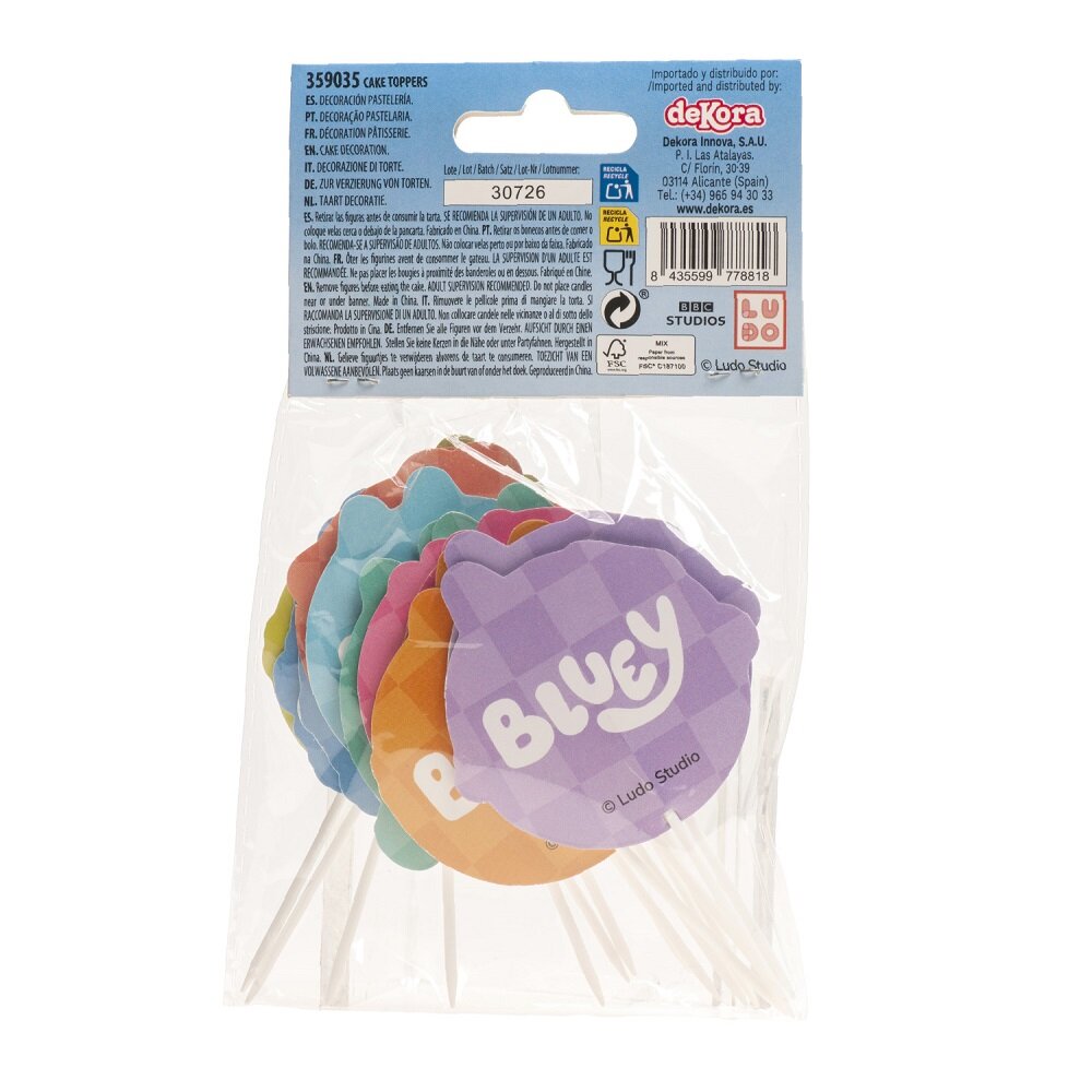 Bluey Cake Toppers 16-pack