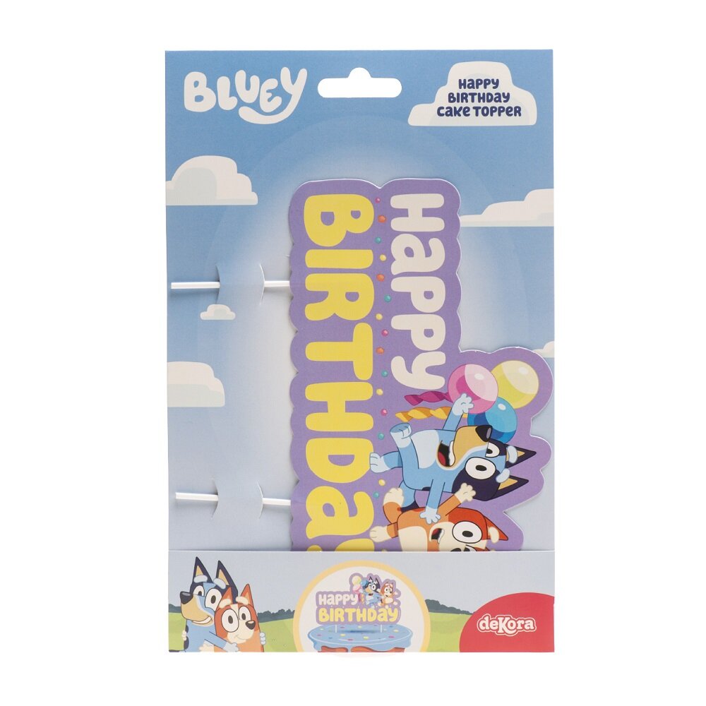 Bluey Cake Topper Happy Birthday