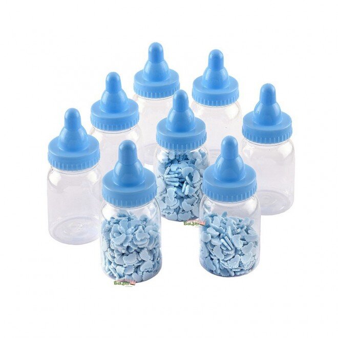 Gåvoaskar nappflaskor blå 8-pack