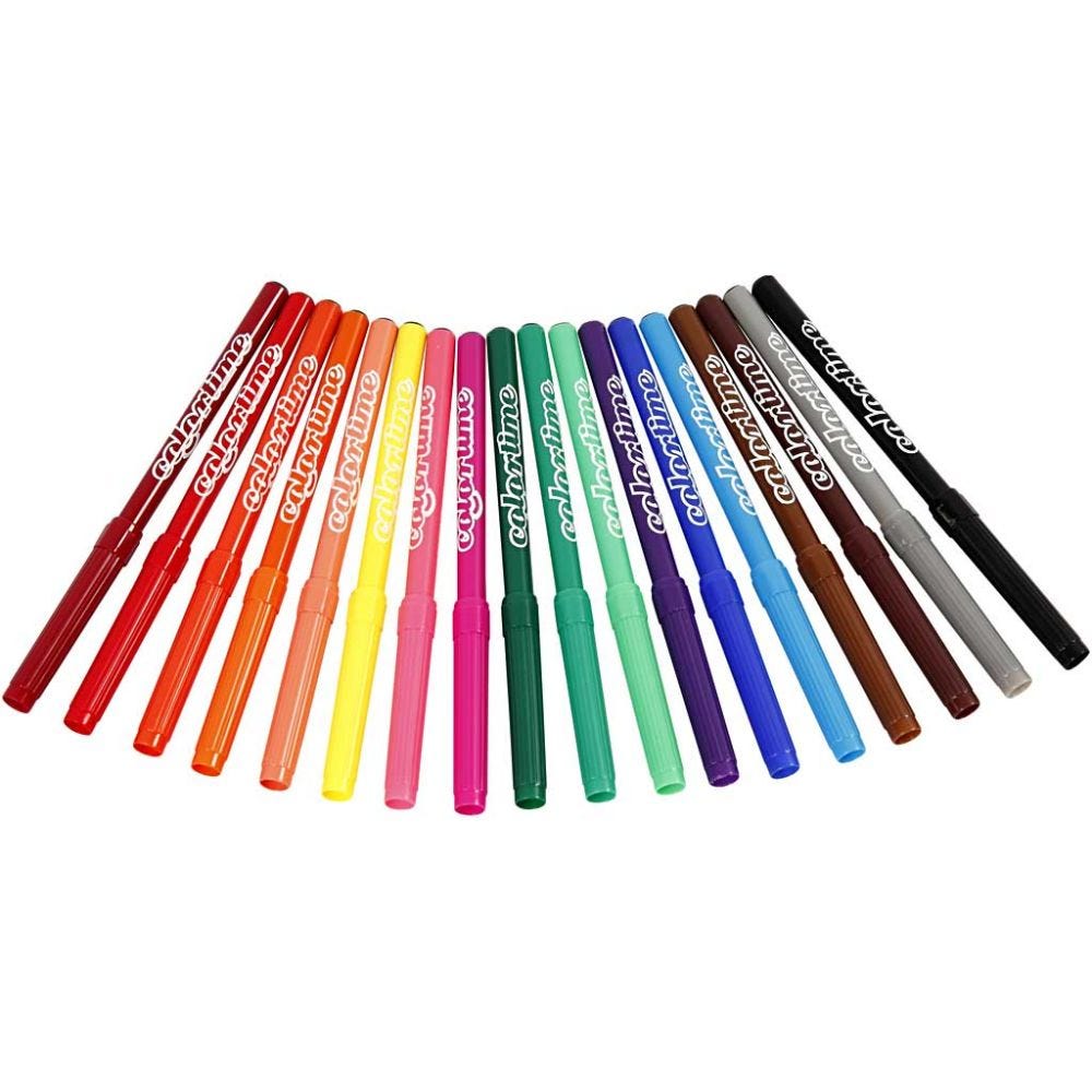 Colortime, Tuschpennor 18-pack