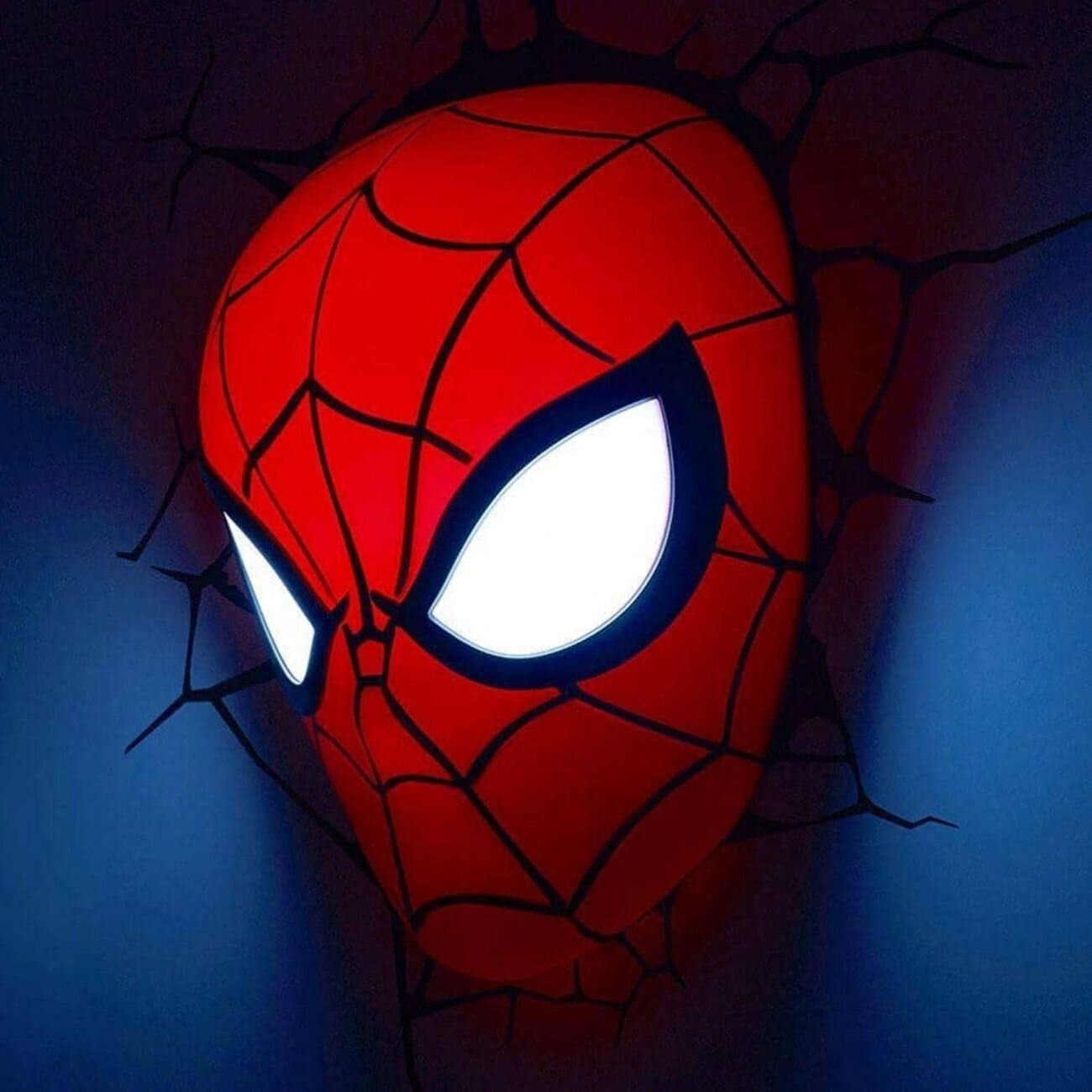 Spider-Man, Vägglampa 3D Spider-Man Face