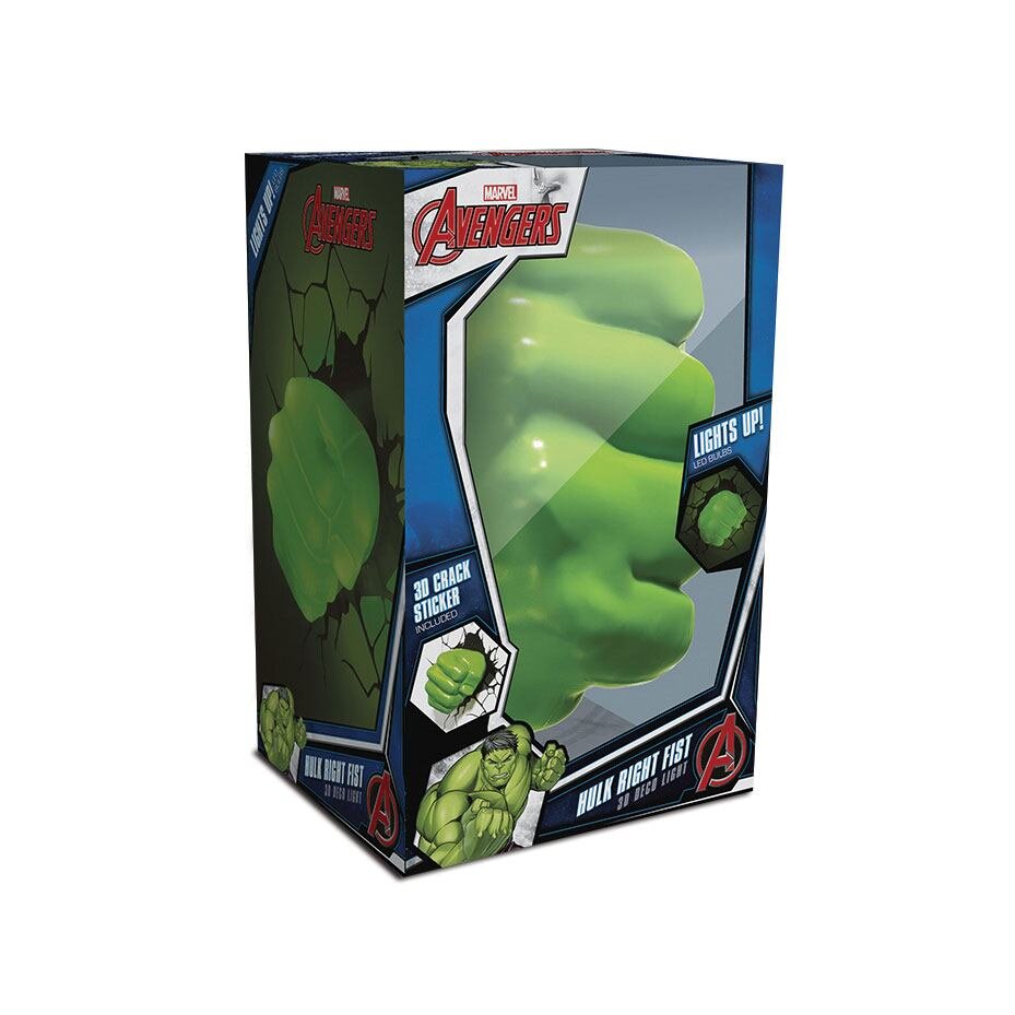 Marvel Avengers - 3D Lampa Hulk Fist