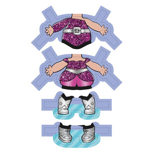 LOL Surprise, Dress Up - Paper Dolls 2-pack