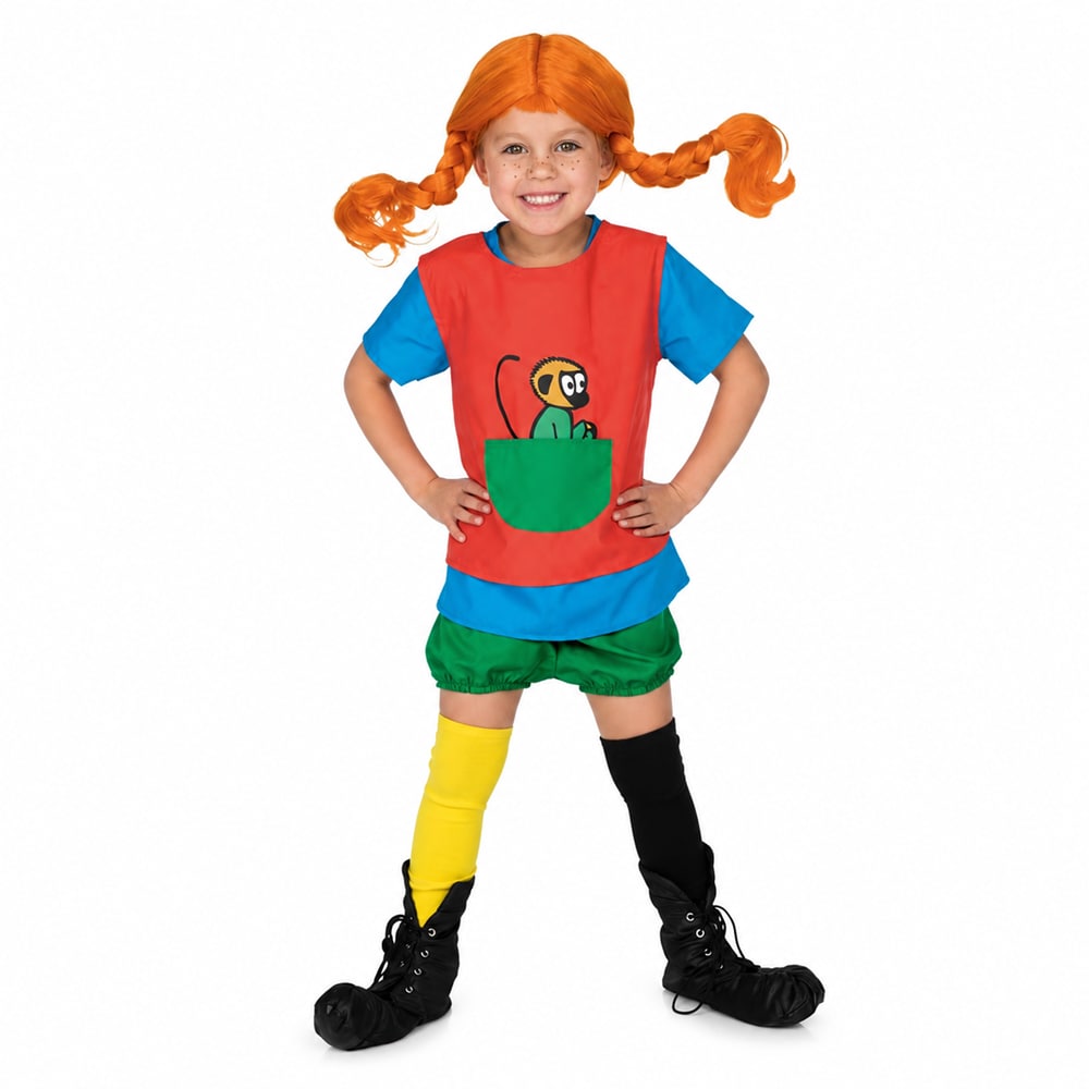 Pippi Långstrump Maskeraddräkt 4-6 år