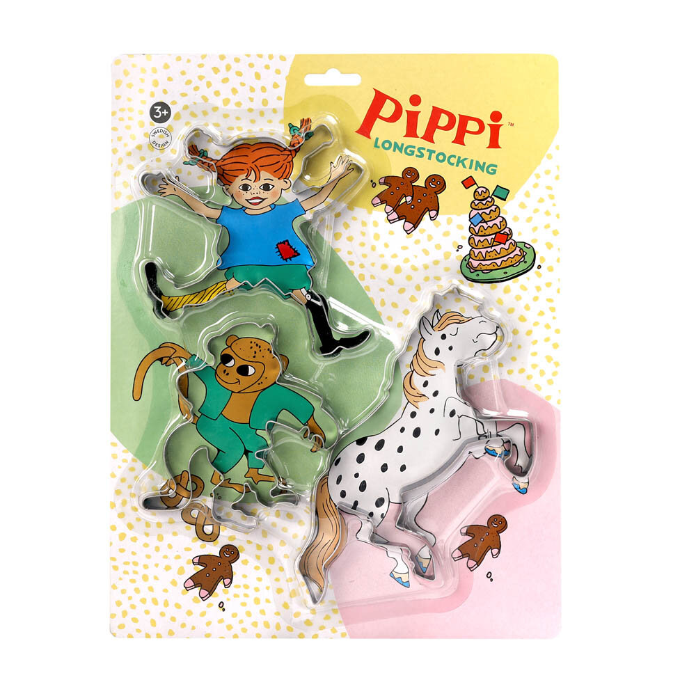 Pippi Långstrump Kakformar 3-pack