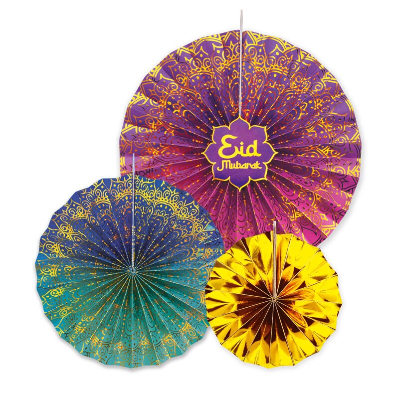 Eid Mubarak - Dekorationsrosetter 3-pack