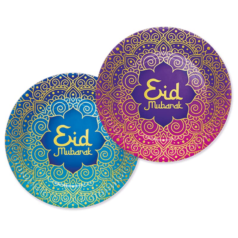 Eid Mubarak - Runda Tallrikar 8-pack