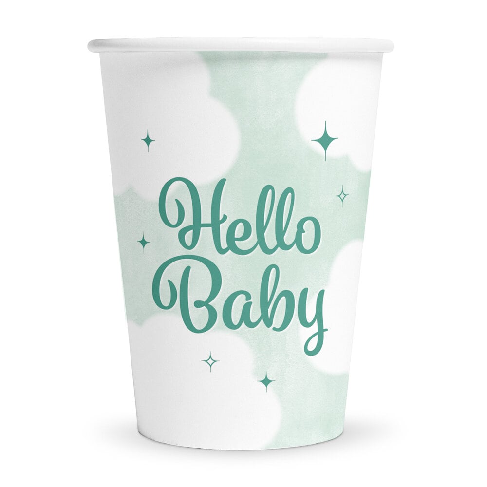 Hello Baby Pappmuggar 8-pack