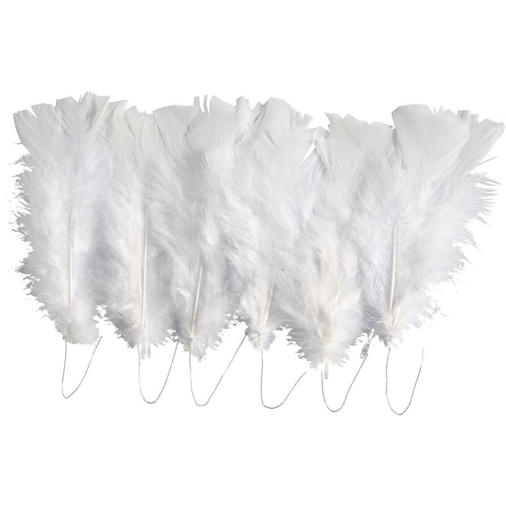 Påskfjädrar, Vita 18-pack
