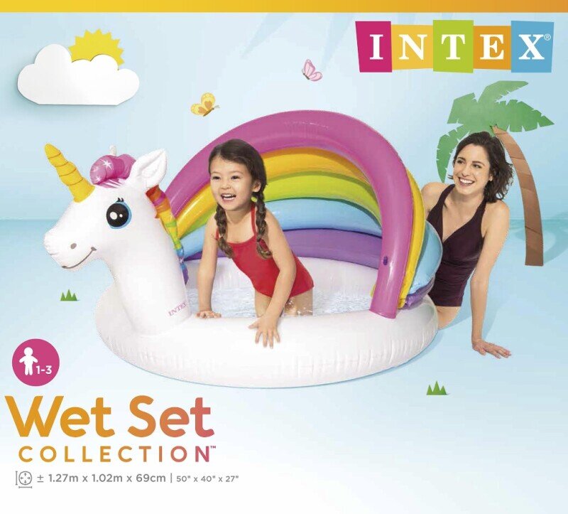 Intex Barnpool Enhörning 127 cm