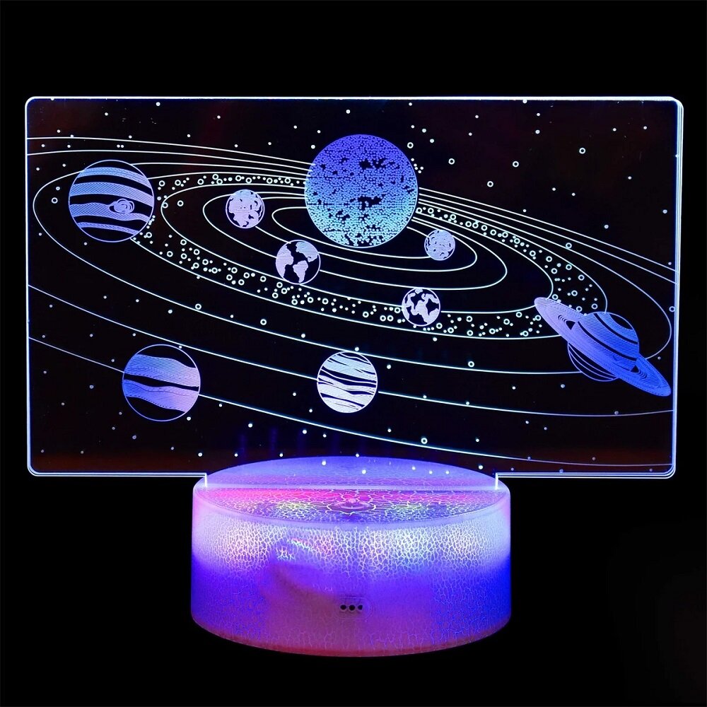 LED Lampa 3D Planetarium