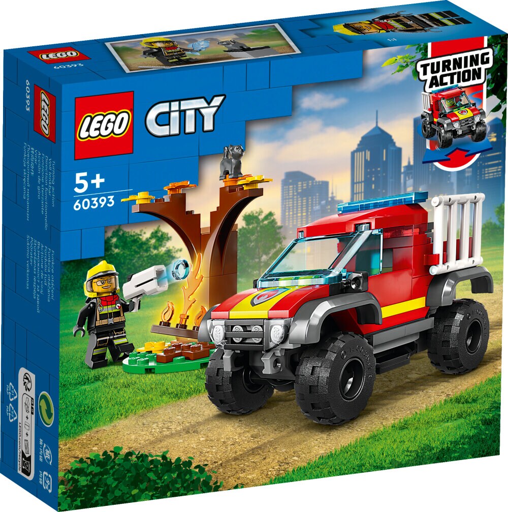 LEGO City - Räddning med fyrhulsdriven brandbil 5+