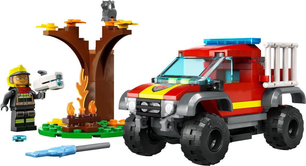LEGO City - Räddning med fyrhulsdriven brandbil 5+