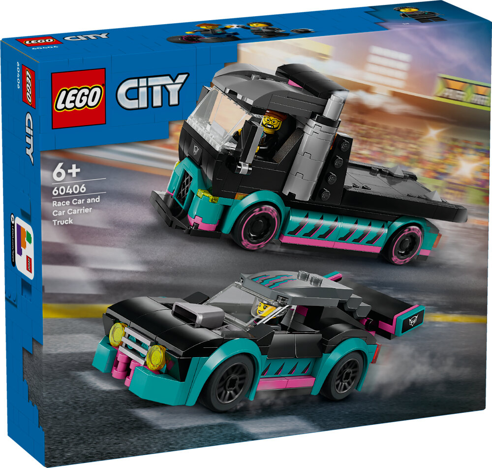 LEGO City - Racerbil och biltransport 6+