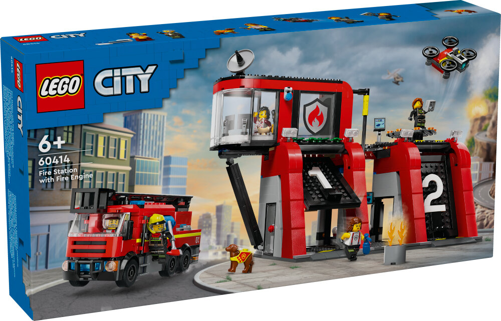LEGO City - Brandstation med brandbil 6+