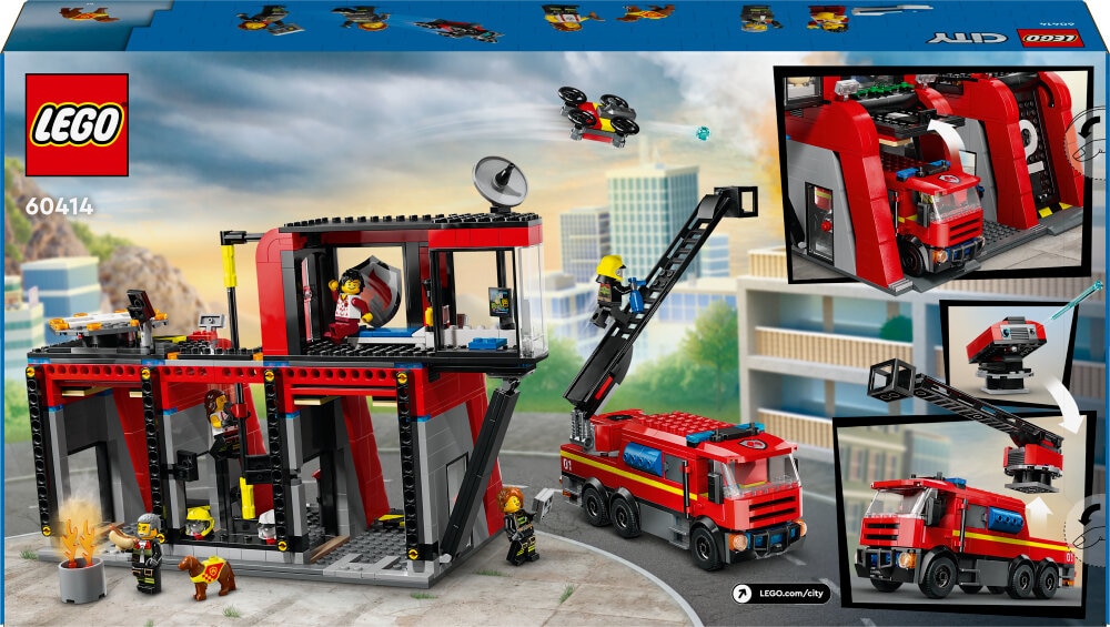 LEGO City - Brandstation med brandbil 6+