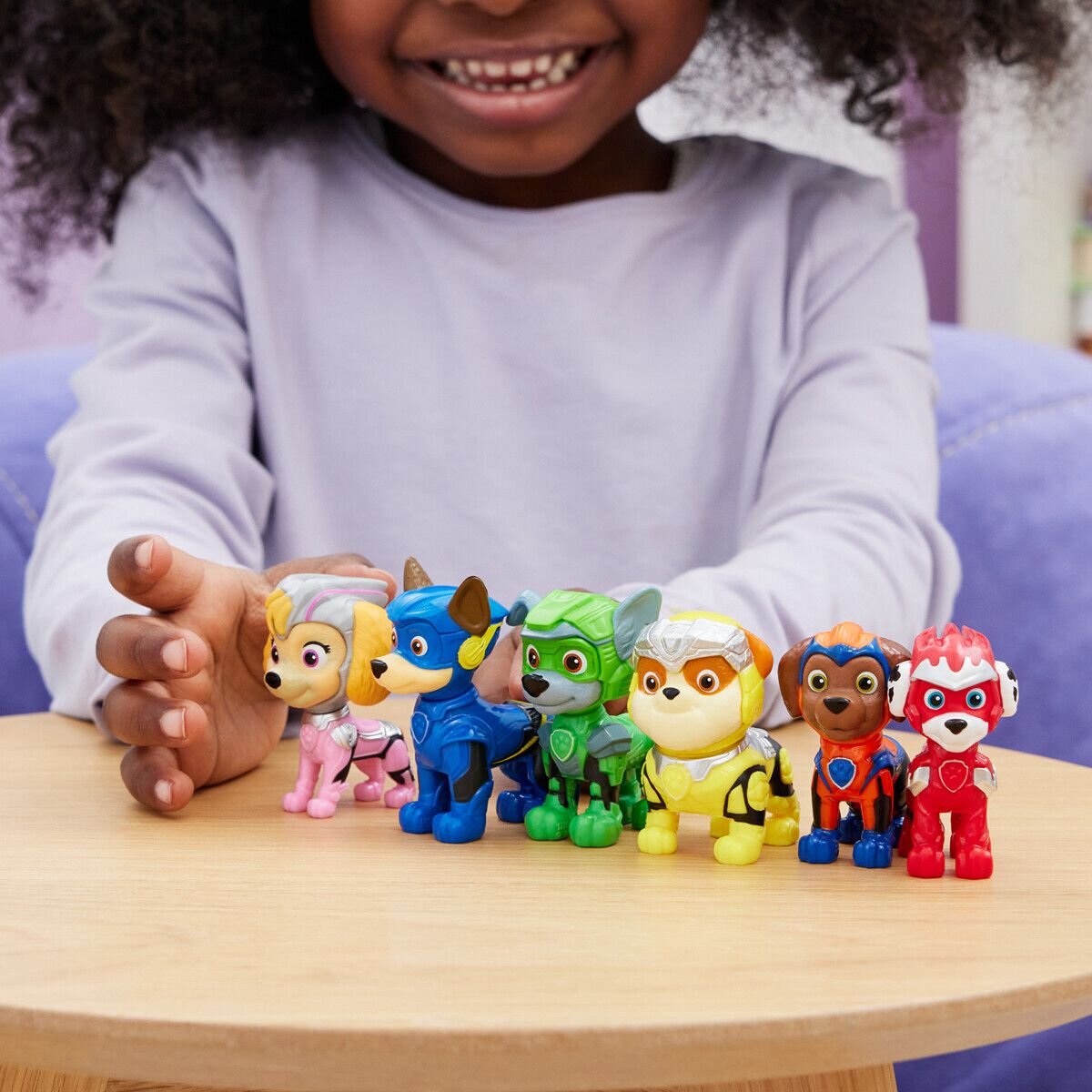 Paw Patrol - Samlarfigurer The Mighty One 6-pack