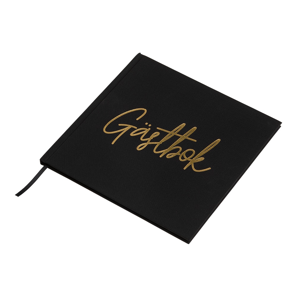 Gästbok Svart 48 sidor