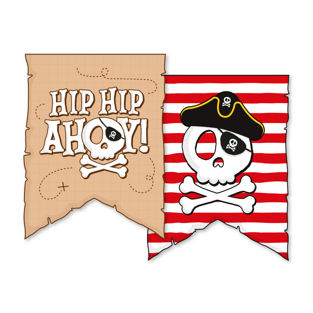 Pirate Hip Hip Ahoy Girlang 6 meter