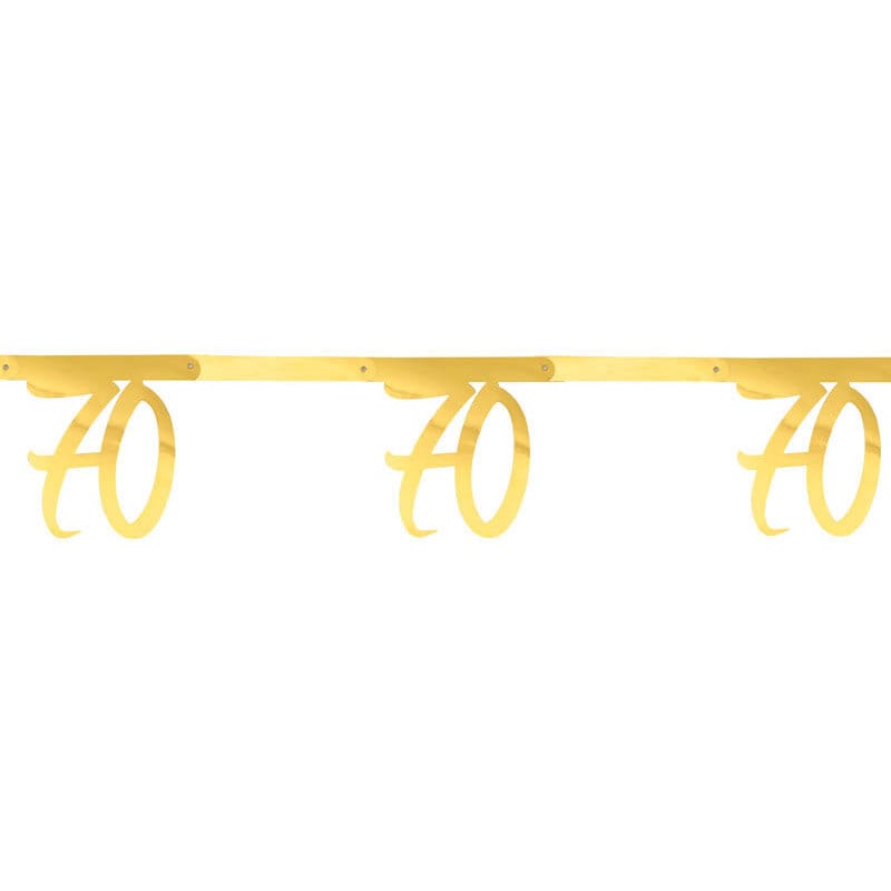 Girlang i guld 70-årsfest 250 cm