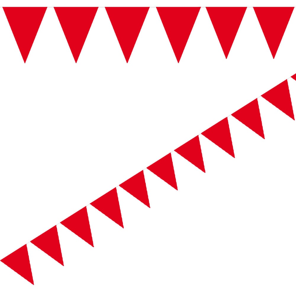 Flaggirlang Mini - Röd 3 meter