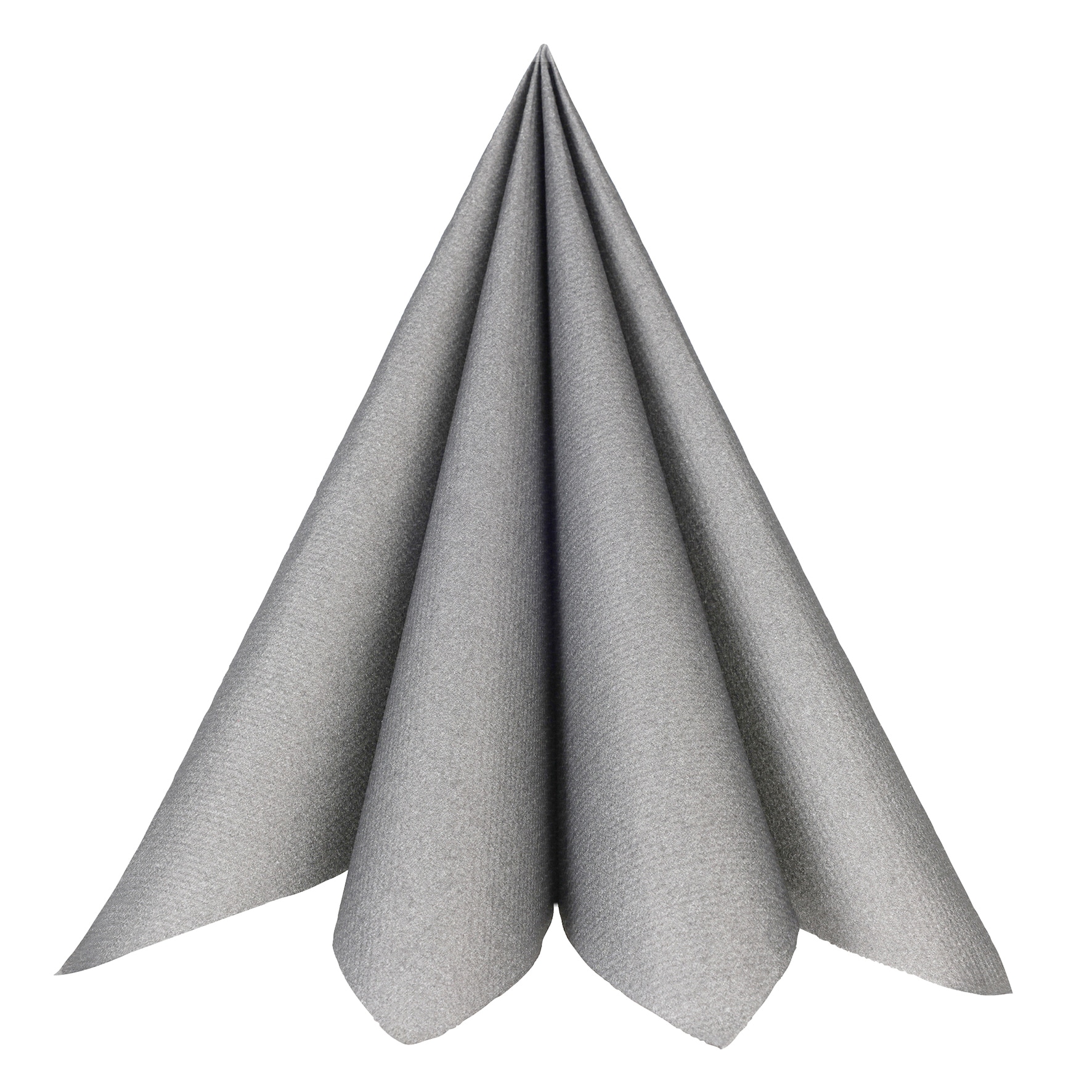Servetter Premium Textilstruktur 40 cm - Silver 20-pack