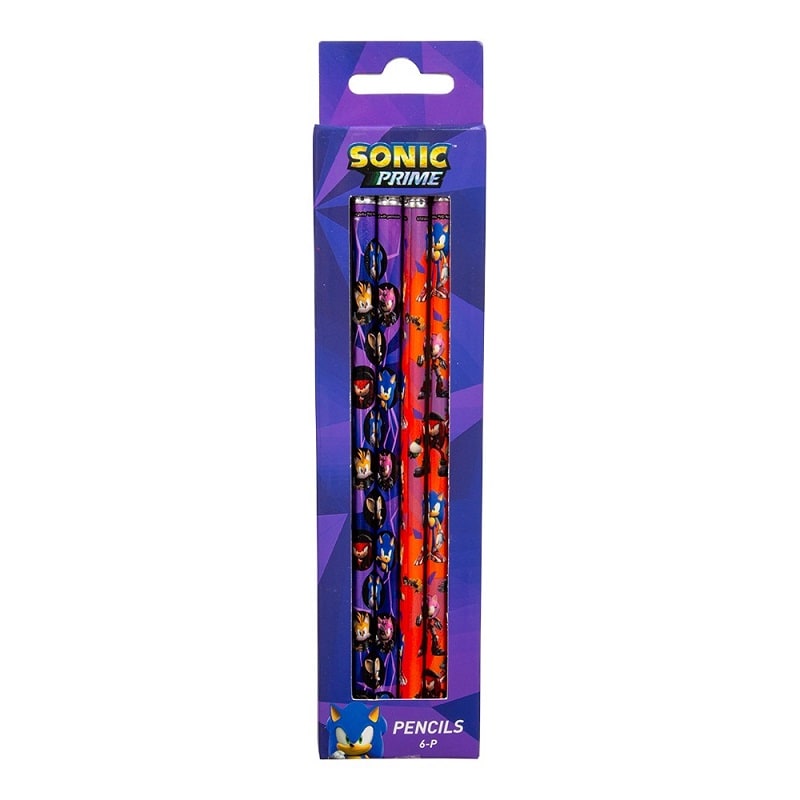 Sonic the Hedgehog - Blyertspennor 6-pack