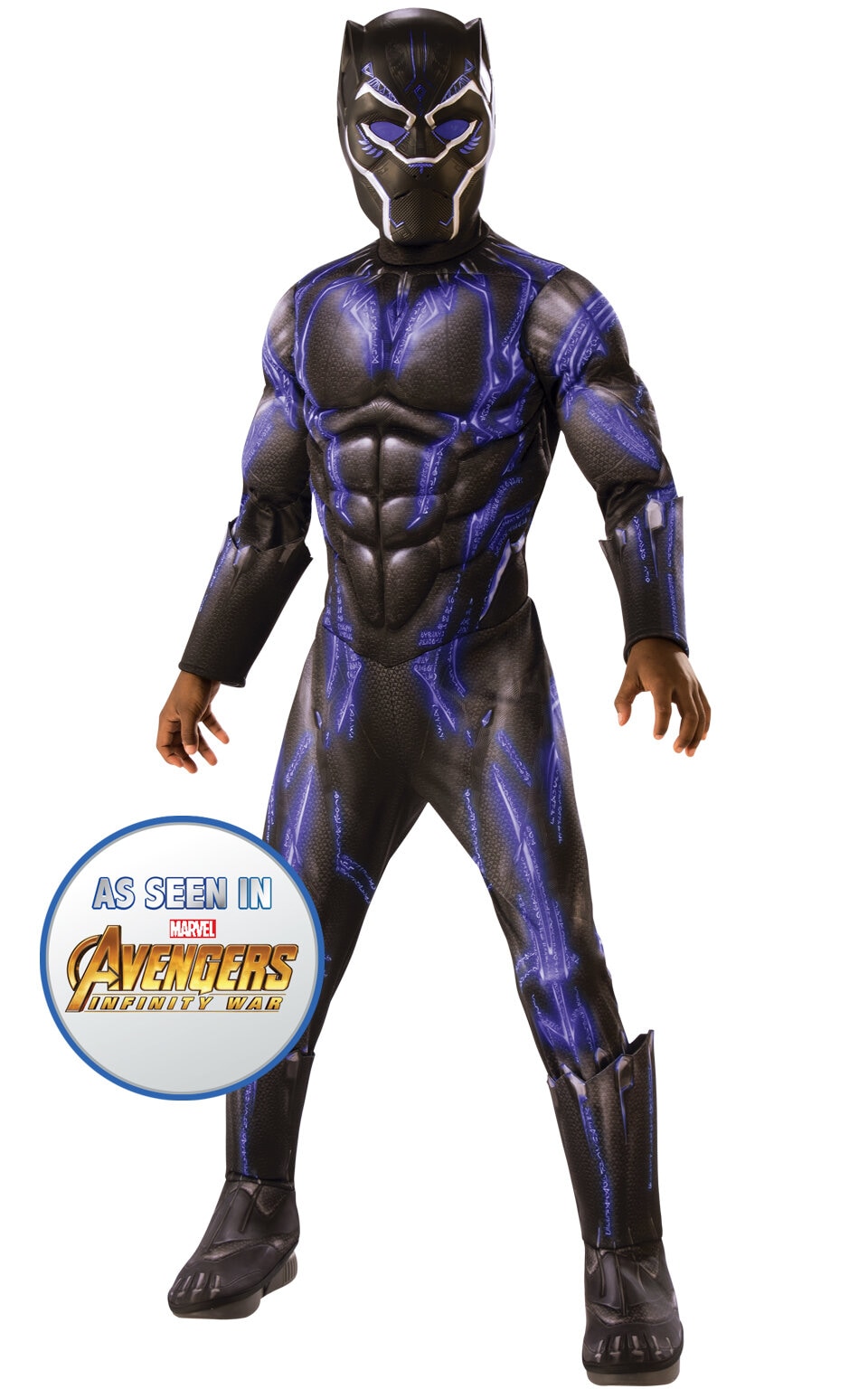 Black Panther Battle Deluxe Maskeraddräkt 8-10 år