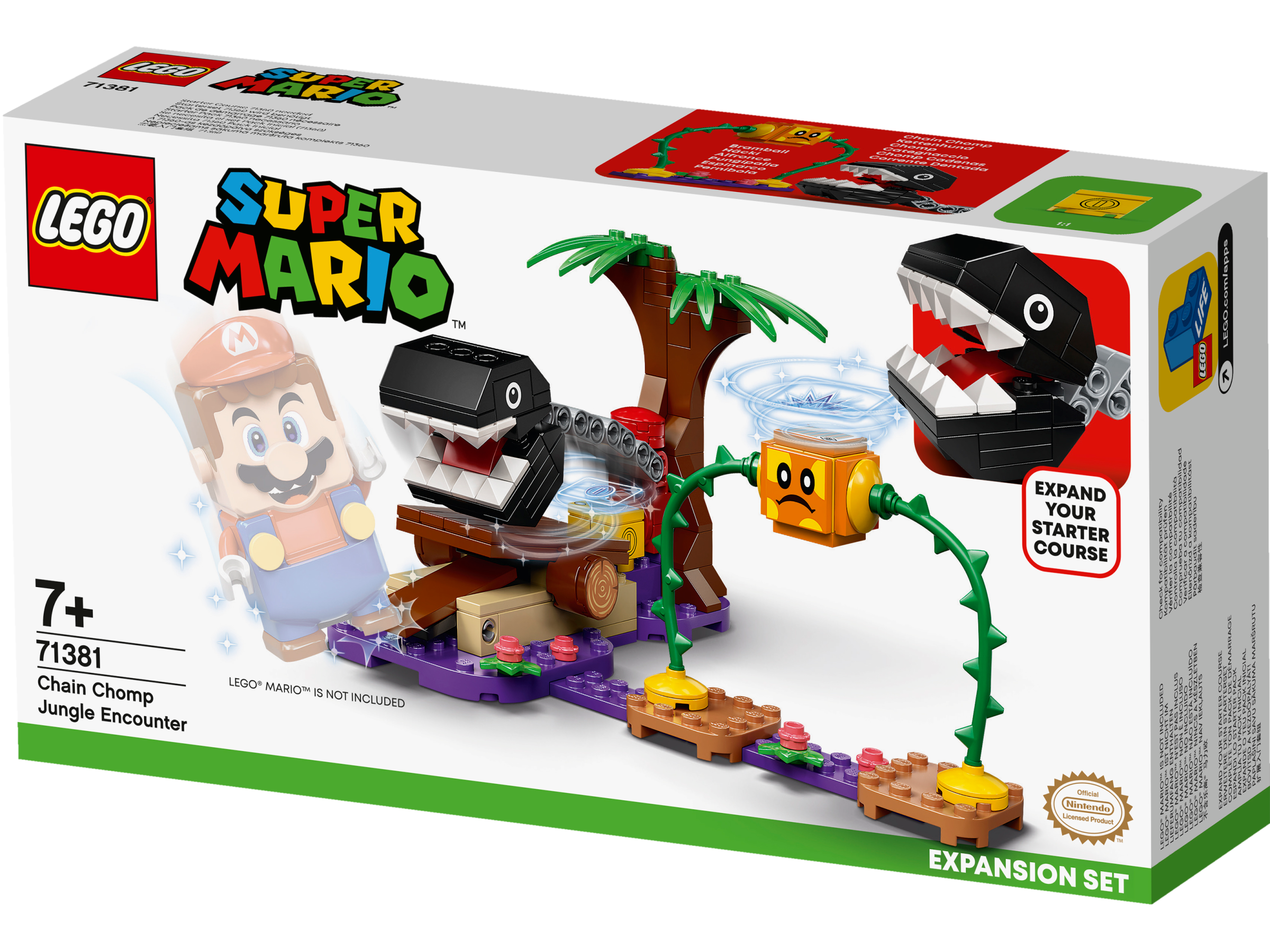 LEGO Super Mario, Chain Chomps djungelstrid Expansionsset 7+