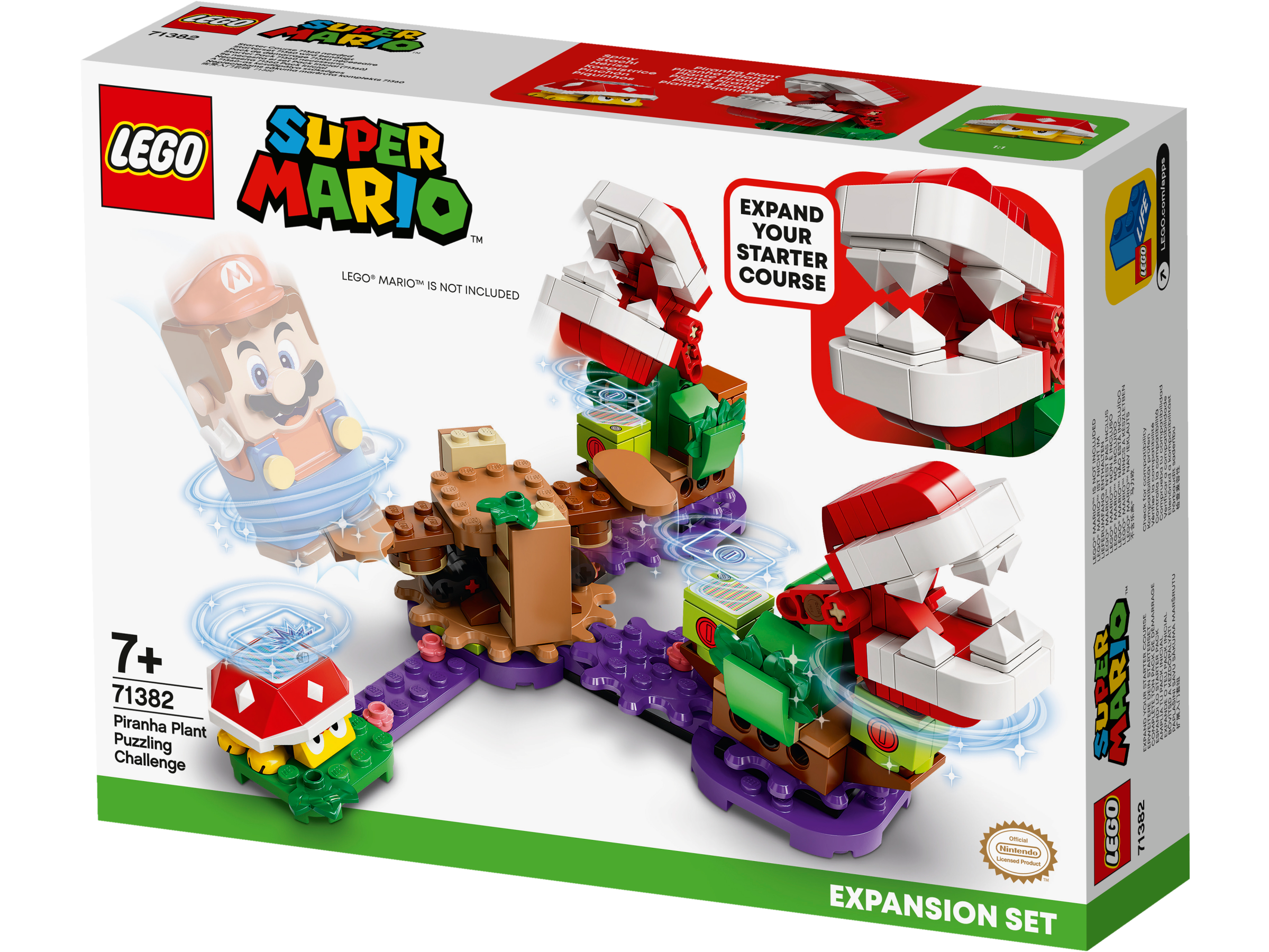 LEGO Super Mario, Piranha Plants förbryllande utmaning Expansionsset 7+