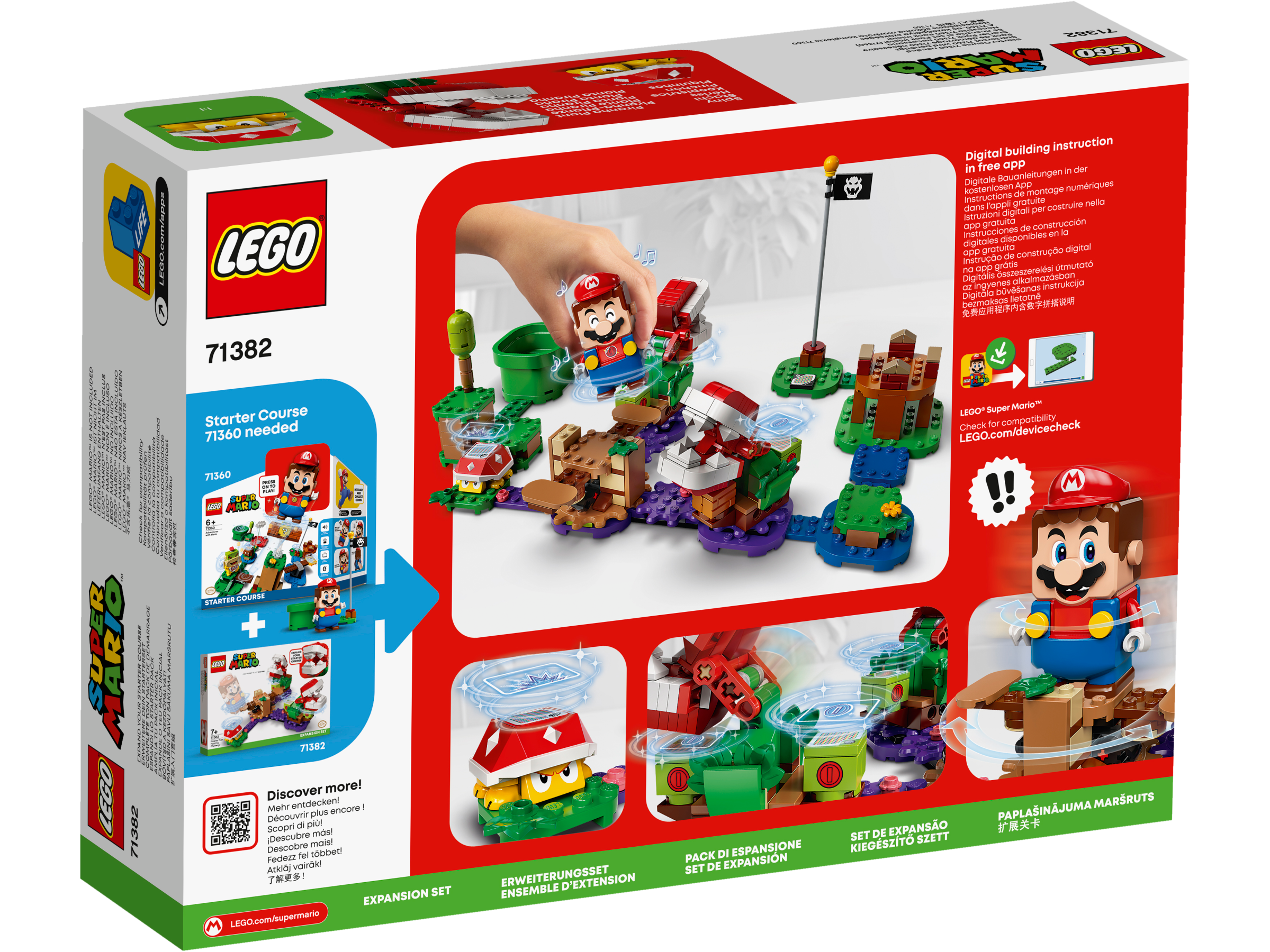 LEGO Super Mario, Piranha Plants förbryllande utmaning Expansionsset 7+