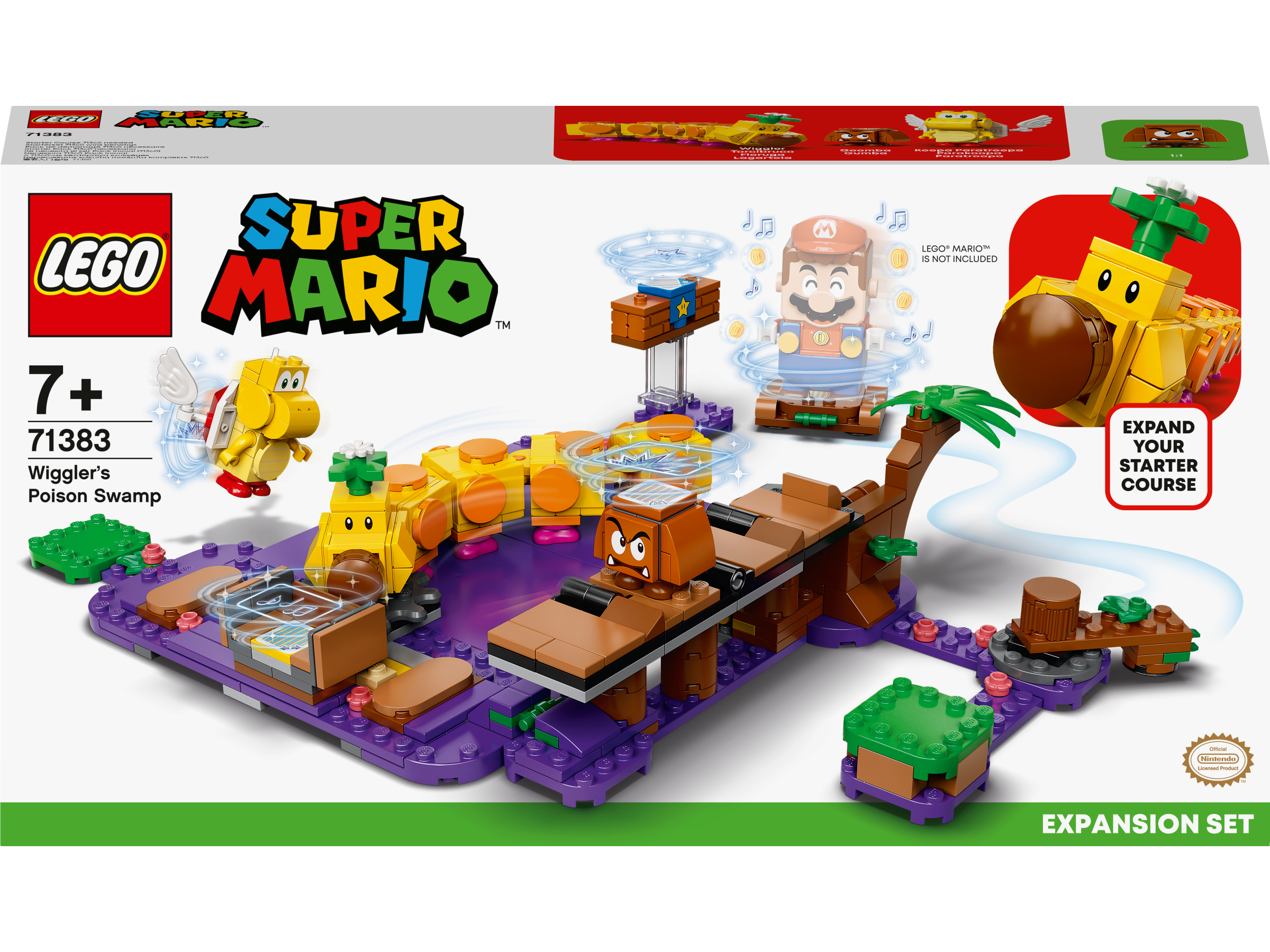 LEGO Super Mario, Wigglers giftiga träsk Expansionsset 7+