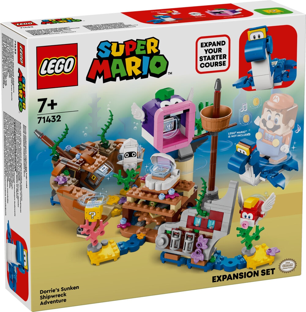 LEGO Super Mario - Dorries sjunkna skeppsvrak - Expansionsset 7+