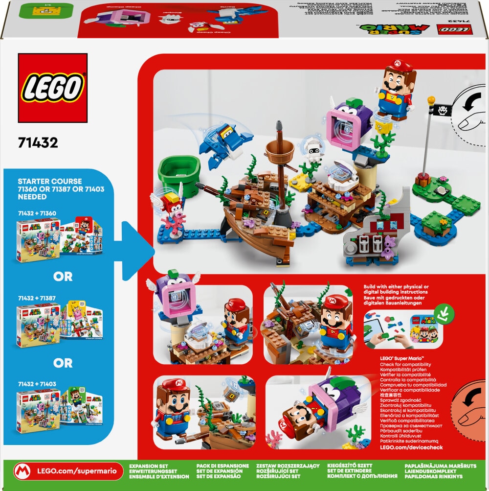 LEGO Super Mario - Dorries sjunkna skeppsvrak - Expansionsset 7+