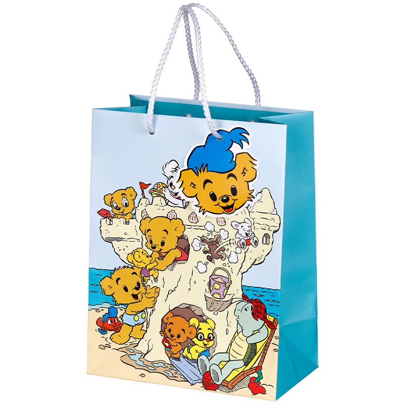 Bamse Presentpåse 23 cm på Stranden