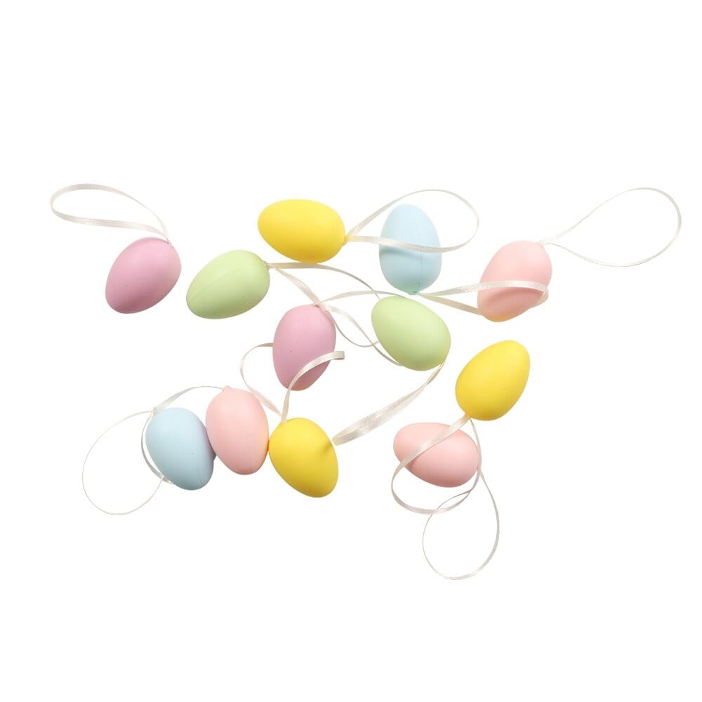 Påskdekoration - Ägg i pastellfärger 12-pack