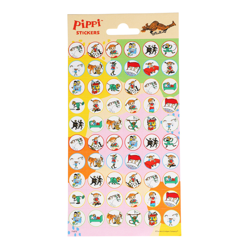 Pippi Långstrump Klistermärken 60-pack