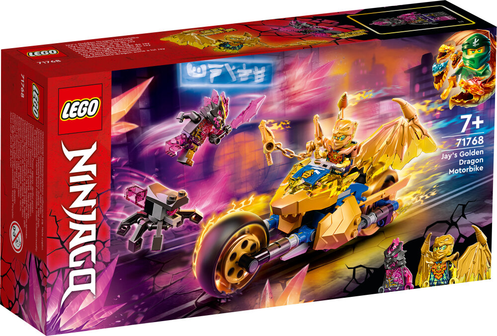 LEGO Ninjago - Jays gyllene drakmotorcykel 7+