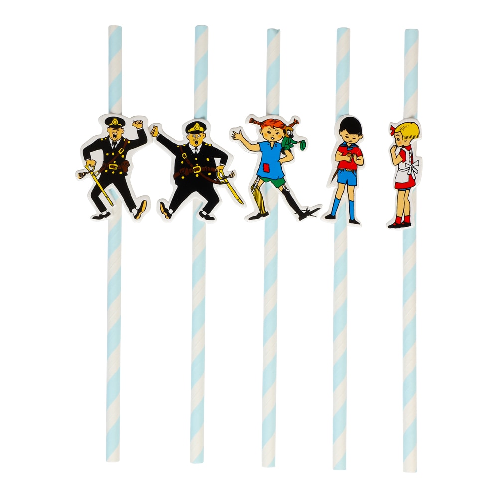 Pippi Långstrump - Sugrör 10-pack
