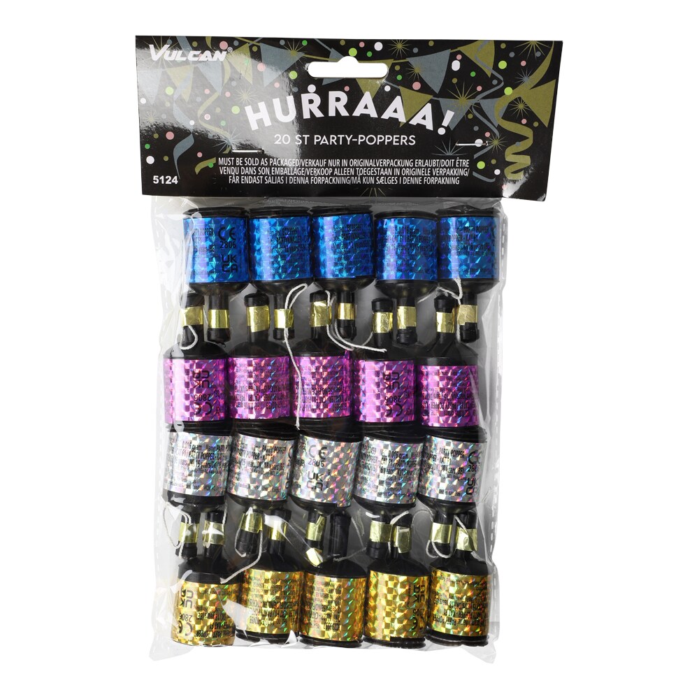 Party Poppers Mix 20-pack