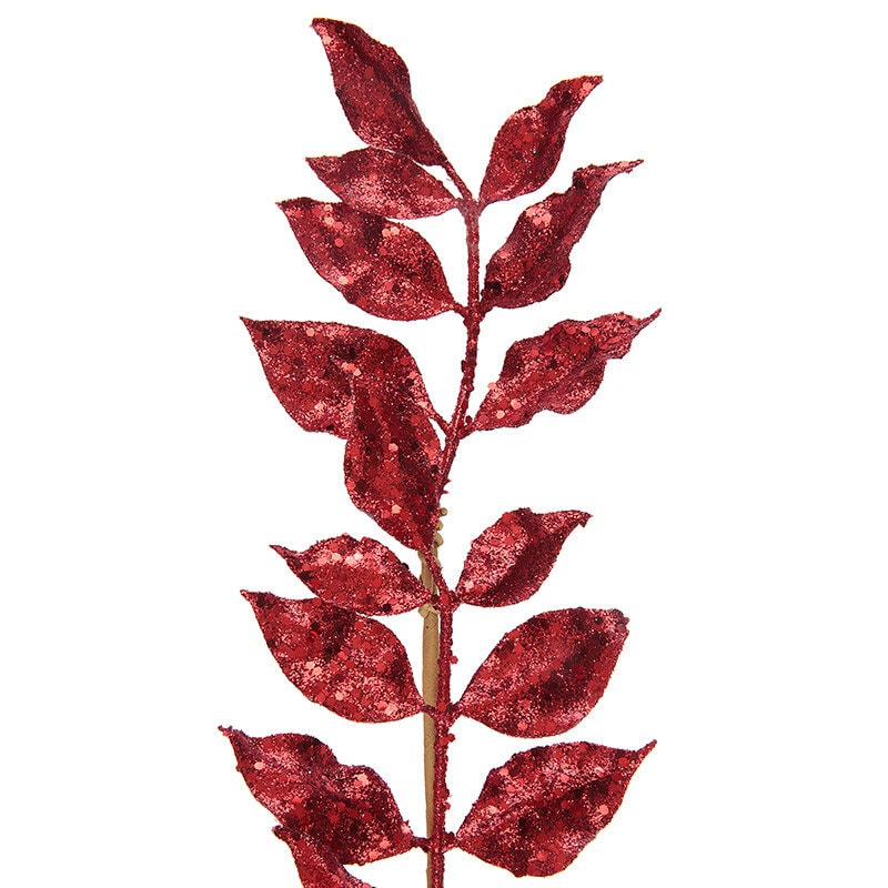 Glittrande bladverk - Röd 80 cm