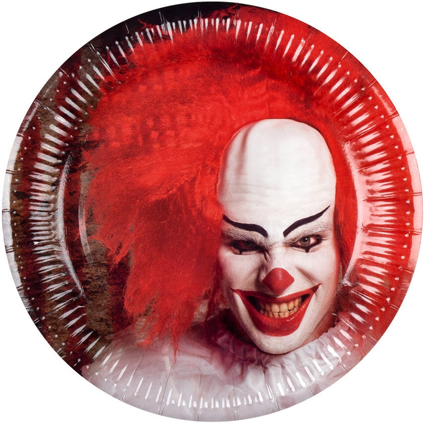 Horror Clown, Tallrikar 6-pack