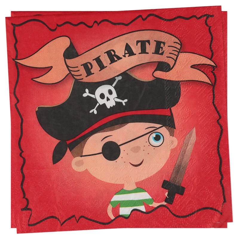 Små Pirater - Servetter 20-pack