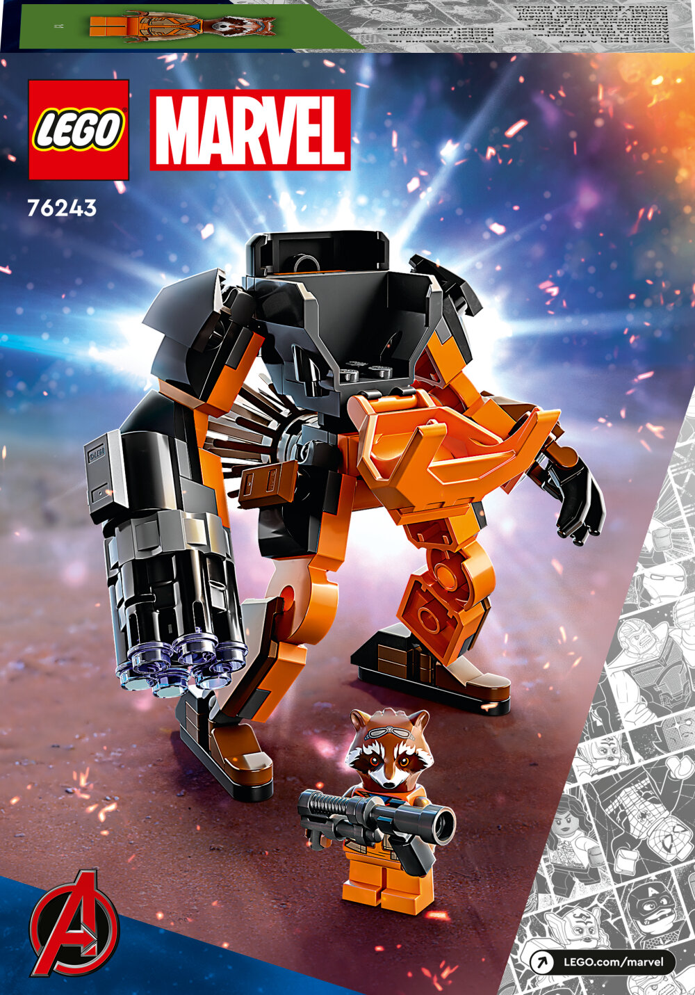 LEGO Marvel - Rocket i robotutrustning 6+