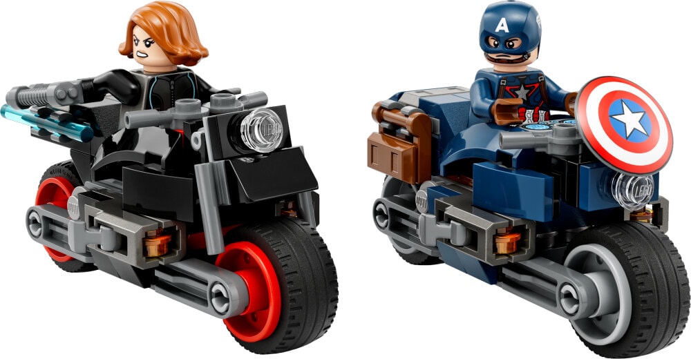 LEGO Avengers - Black Widows & Captain Americas motorcyklar 6+