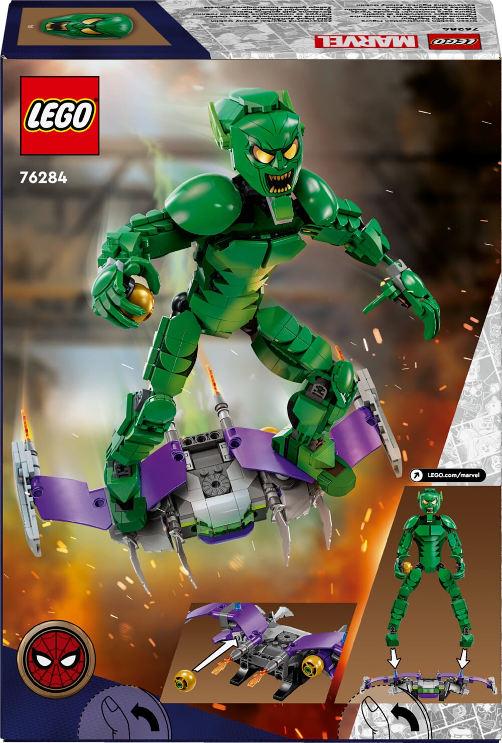 LEGO Marvel - Byggfigur - Green Goblin 8+